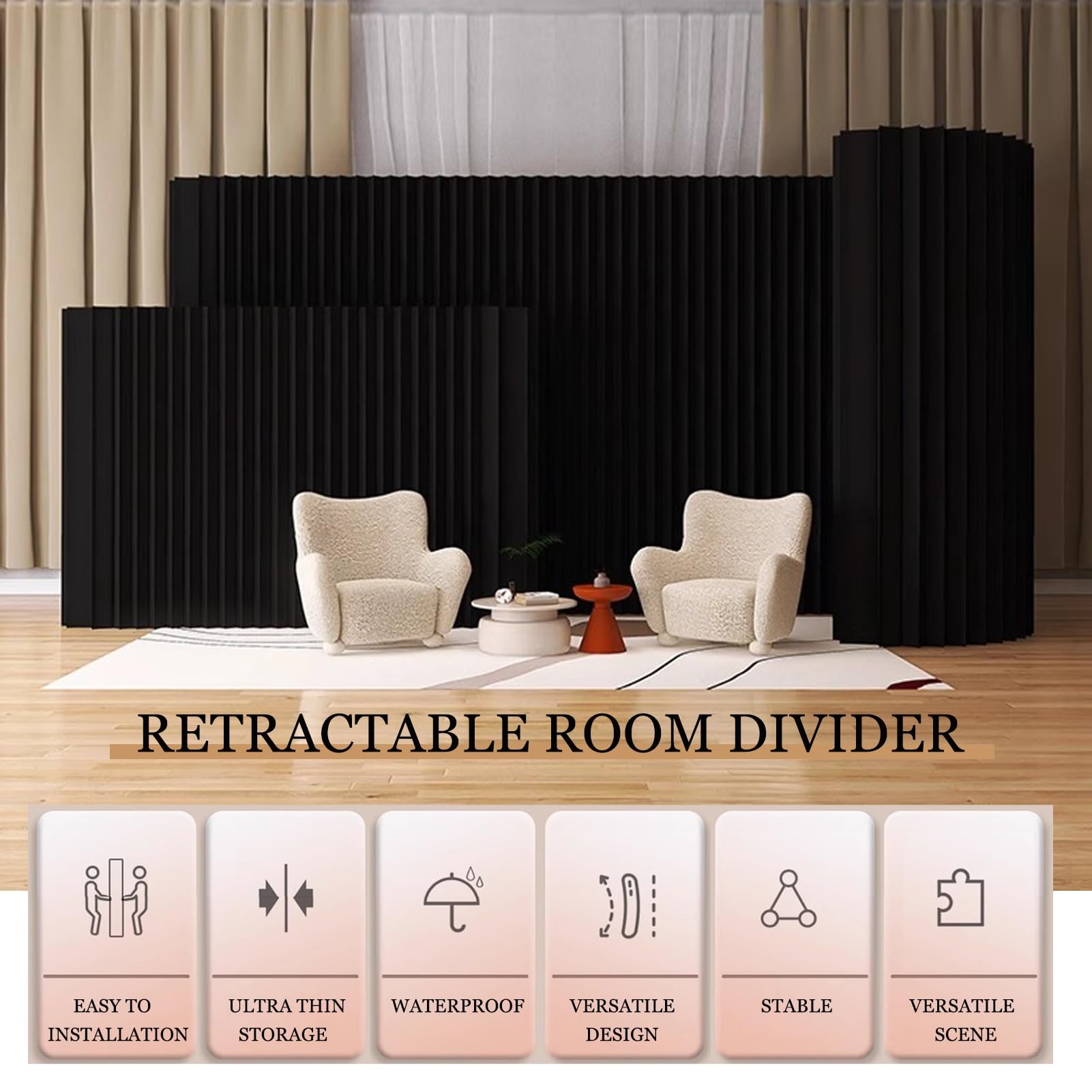 Divisori per ambienti, Divisorio for ambienti(2x1.8 m/6.56x5.9 ft)