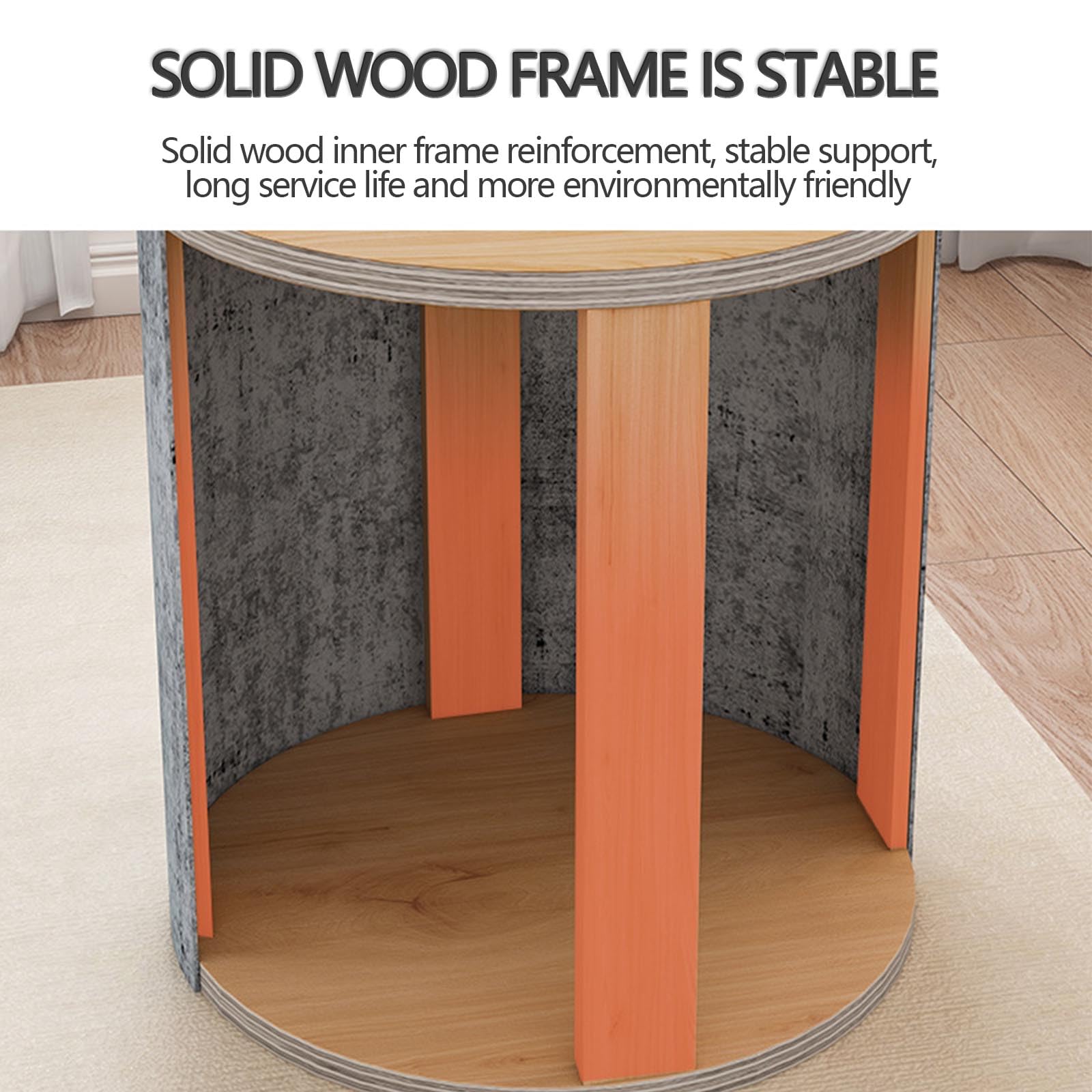 YCQYM Pouf portaoggetti Rotondo in Velluto con Coperchio Rimovibile, Sgabello a Fungo per Soggiorno, Camera da Letto e Sala Trucco, poggiapiedi Versatile e Sedia da Trucco