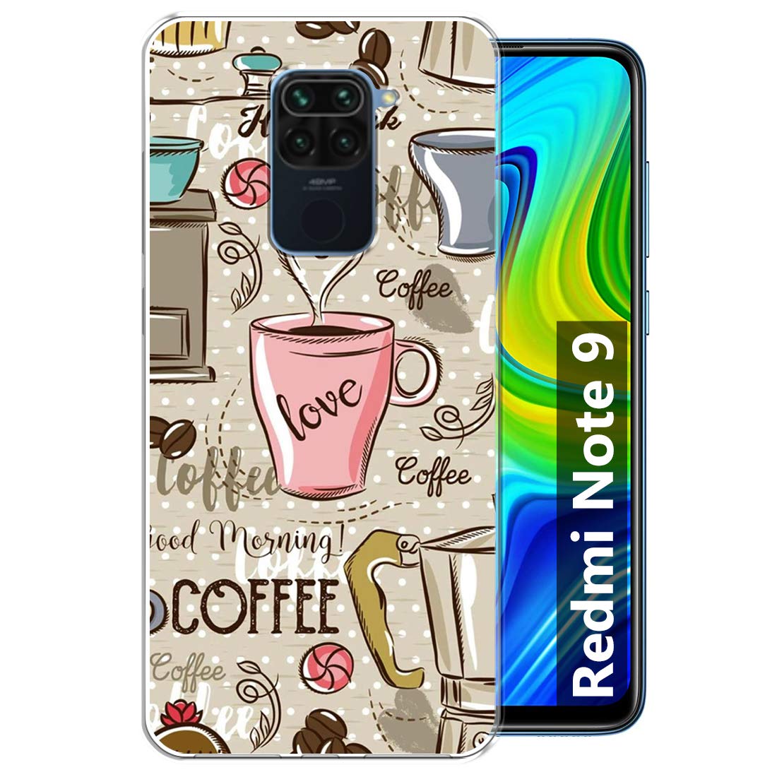 Fashionury Printed Soft Silicone Designer Pouch Mobile Back Cover for Redmi Note 9 Case and Covers | for Boys & Girls -P035 (B08FWK358B) Amazon Price History, Amazon Price Tracker