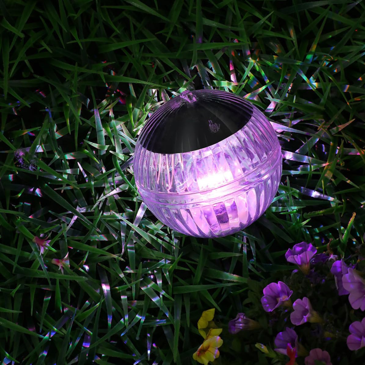 4 Piezas Luz Flotante Solar para Estanque en Forma de Bola