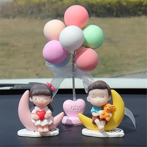 Miniatura 6 de Decoración de globos de muñeca de acción para parejas de caricaturas, decoración de automóvil, lindas parejas de dibujos animados, pareja de dibujos