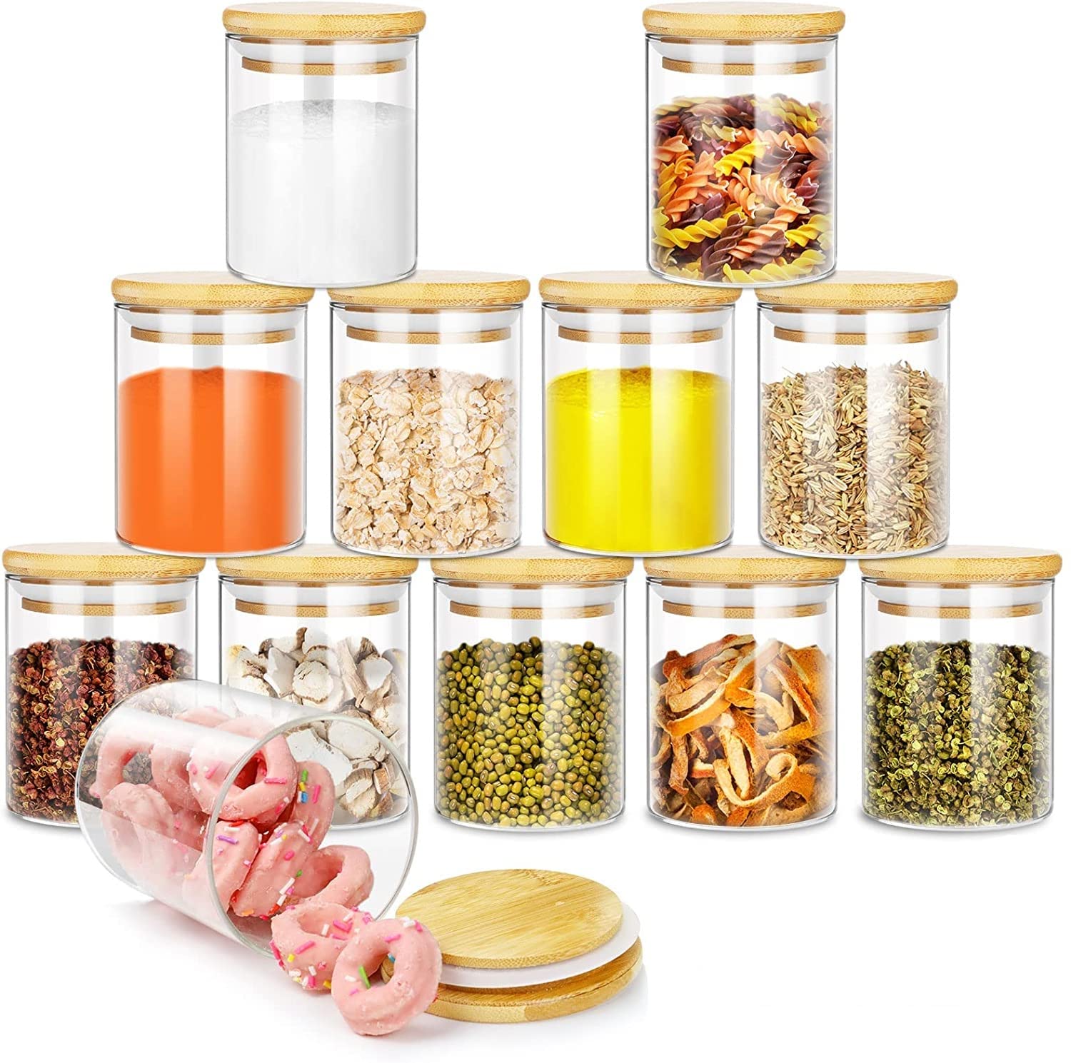 See full amazon price history chart for KELVEE Glass Cylinder Airtight Food Storage Container, Canister Jar With Bamboo Lid & Silicone Sealing Ring, 270Ml, Set Of 6, Clear KELVEE Glass Cylinder Airtight Food Storage Container, Canister Jar With Bamboo Lid & Silicone Sealing Ring, 270Ml, Set Of 6, Clear (B08LQTST95) Amazon Price History, Amazon Price Tracker