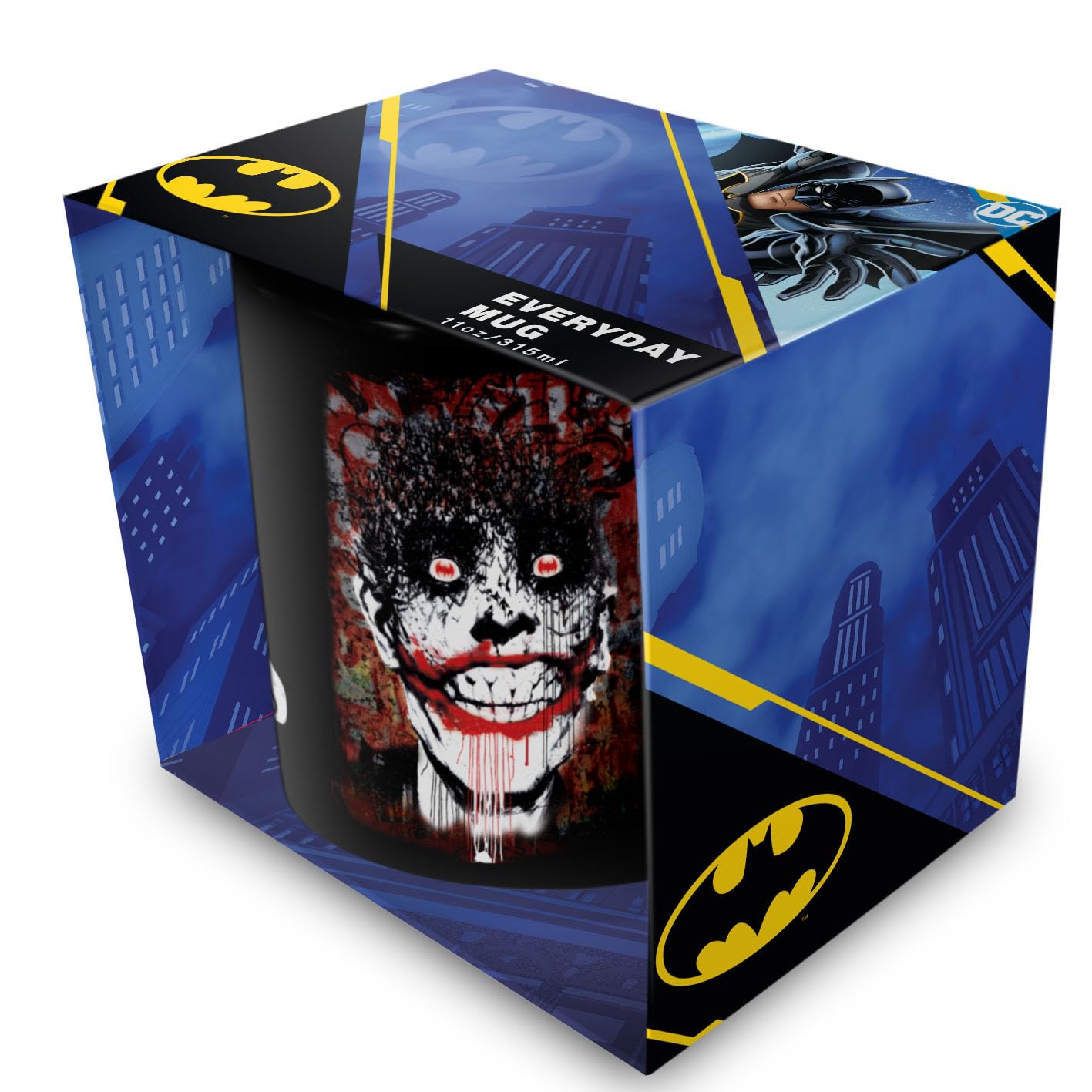 Pyramid International Batman (Joker Smile) Black Mug - 10Oz / 315Ml Ceramic Mug - One Size