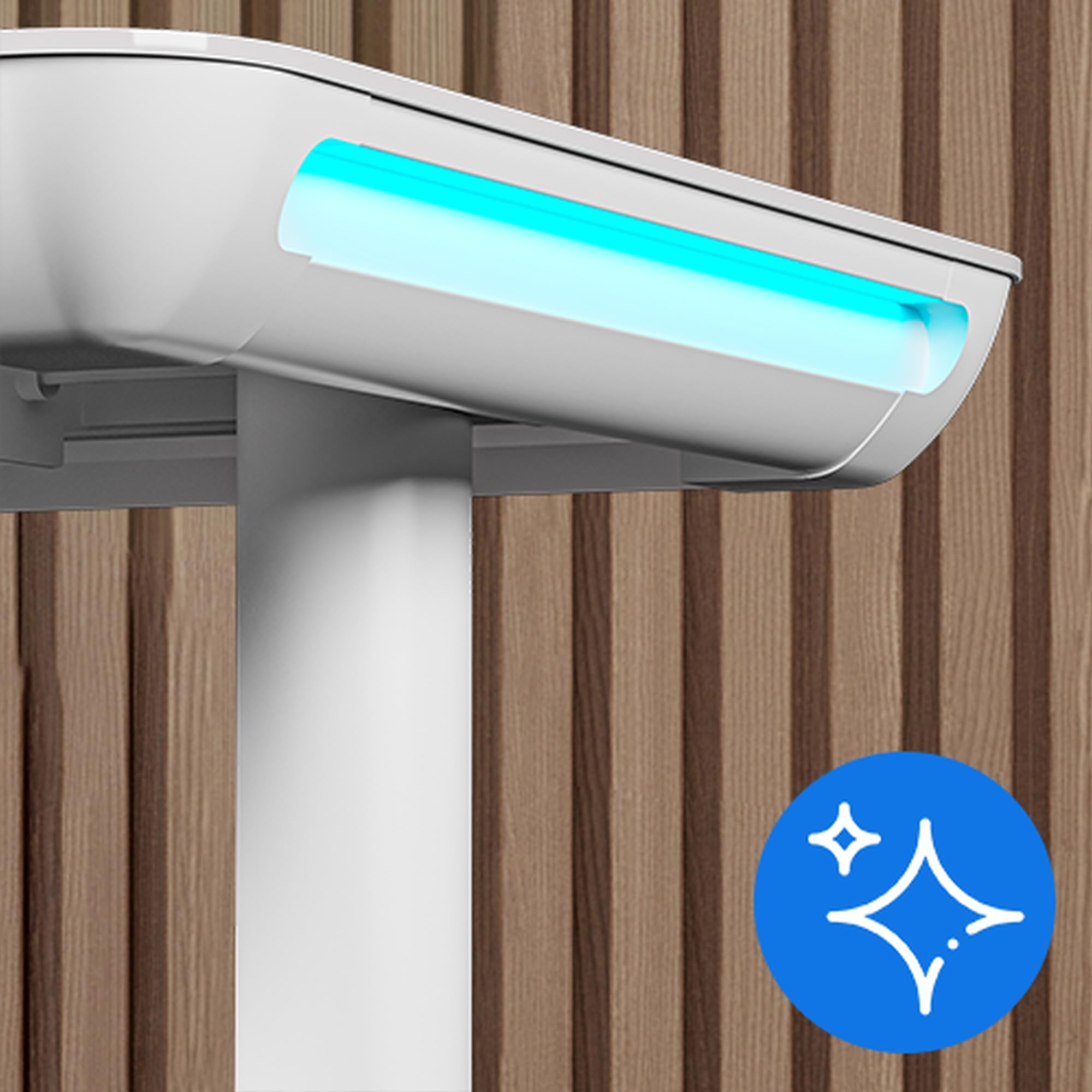 SENSE7 Nomo LED Gaming Schreibtisch, 120x60cm, Höhenverstellbar, USB-C, USB 3.0, Glas, Schublade, Haken, Modern, Weiß, Erwachsener, Home Office, Büro, Lernzimmer, Wohnzimmer