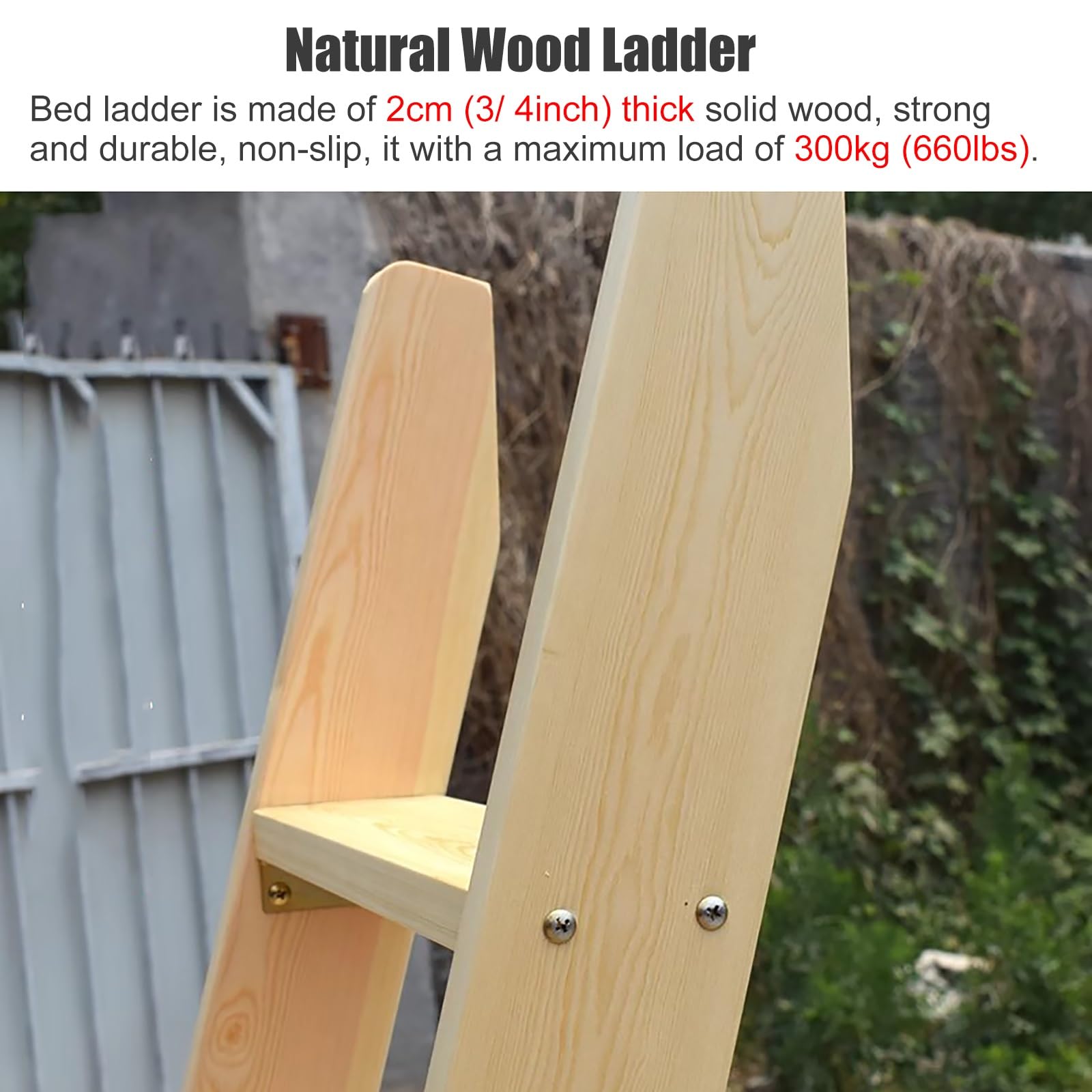 Cuscinetti Per Scaletta Letto A Castello BTSKY - 5 Pezzi Con Cinghie, Antiscivolo - Foto 6