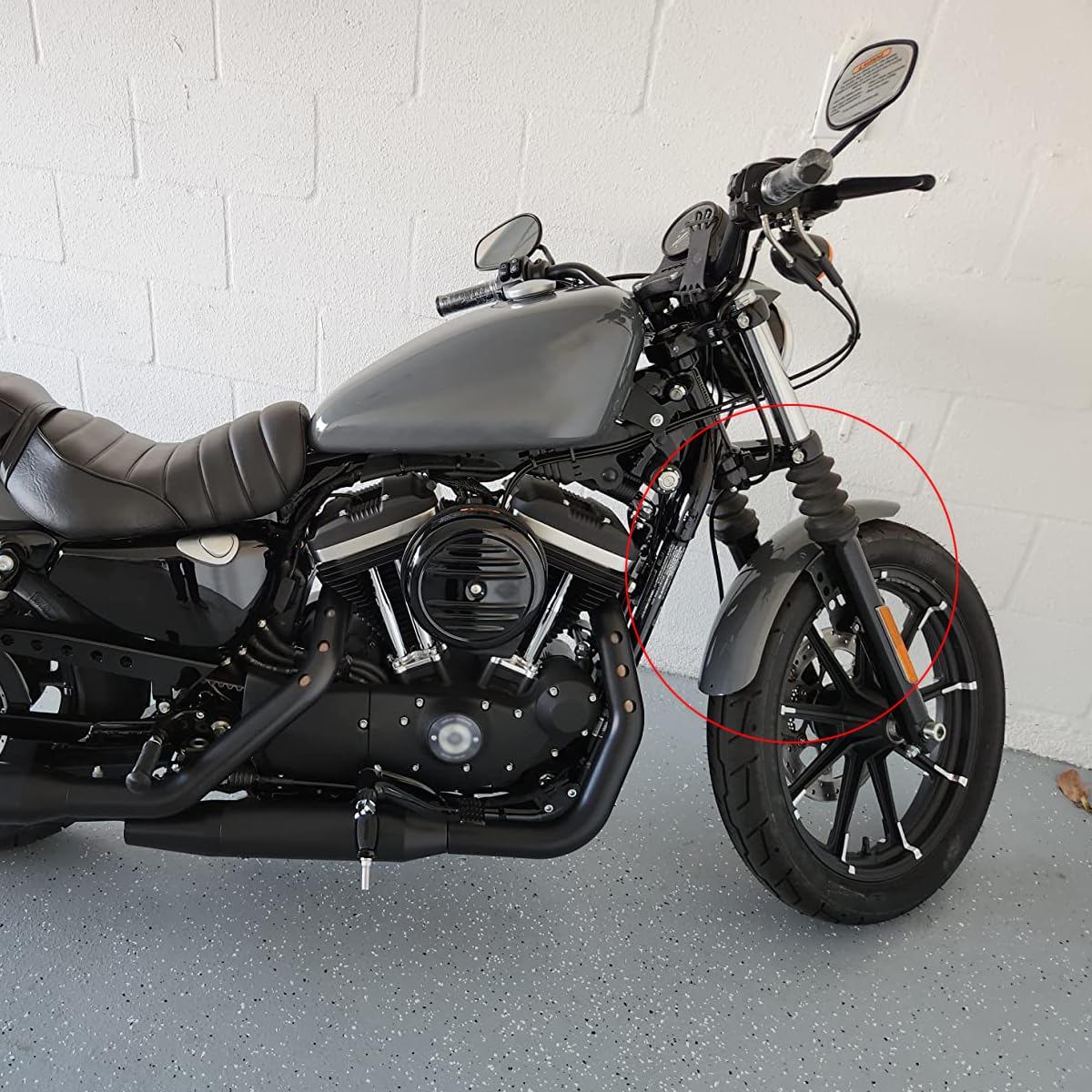 ハーレー　XL1200L フロントフェンダー XL1200S フロントフェンダー 黒 1HD1CHP16XK133*** ハーレー