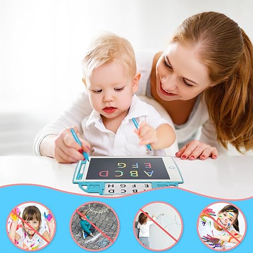 Miniatura 4 de Tableta de escritura LCD de 8.5 pulgadas para niños, bloc de dibujo colorido para niños de 1-3, 3 a 5 años, juguetes de viaje por carretera