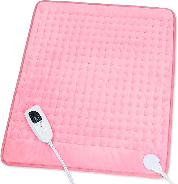 Heating Pad,Electric Heating Pads,Heating Pad for Back,Pink,24x20 Inch