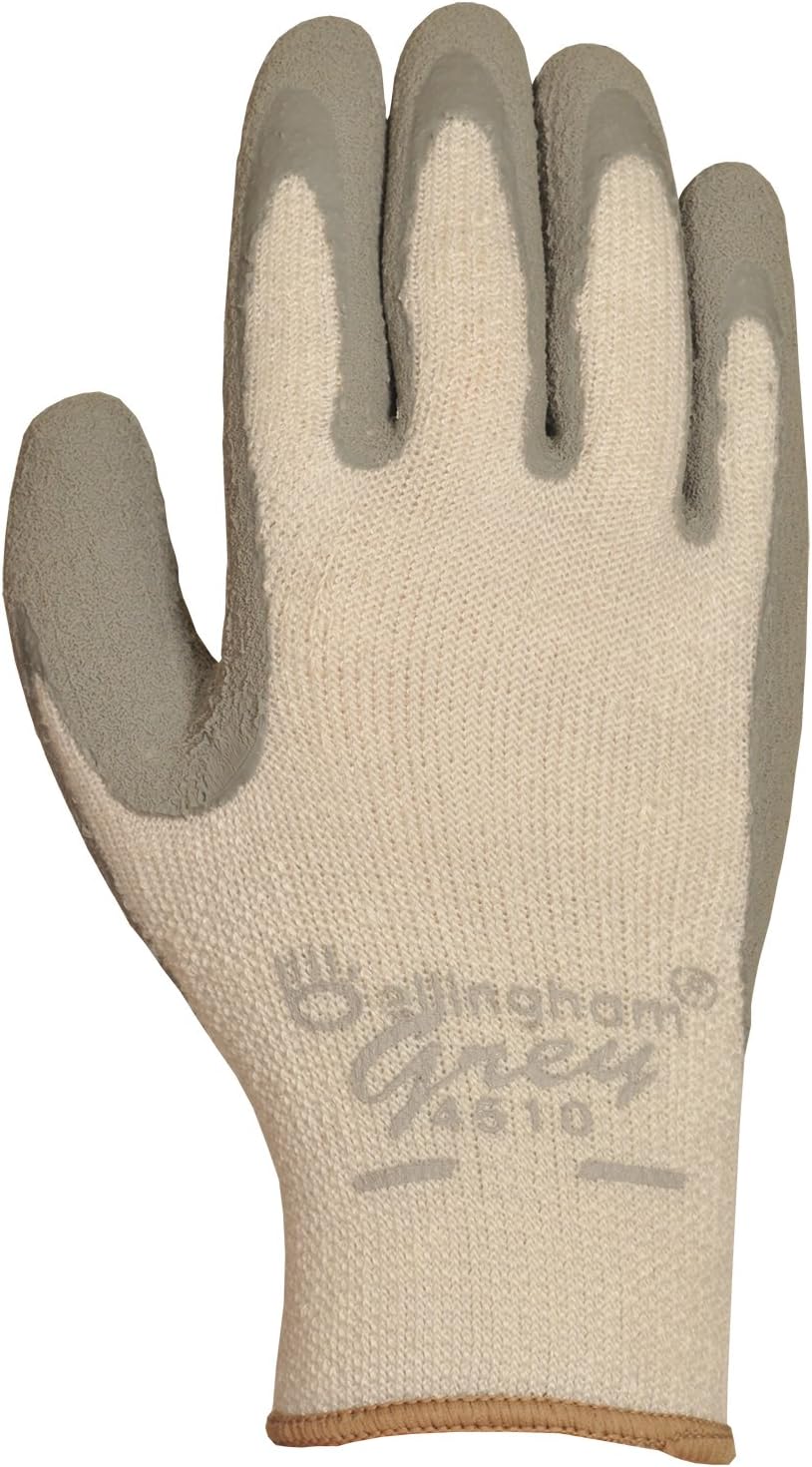 BellinghamBellingham C4510L Gloves 4510L Grey Premium Looped-Terry Acrylic Knit Insulated Work, Large