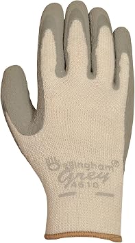 قفازات Bellingham C4510S 4510S رمادية فاخرة من قماش الأكريليك المحبوك المعزول، مقاس صغير