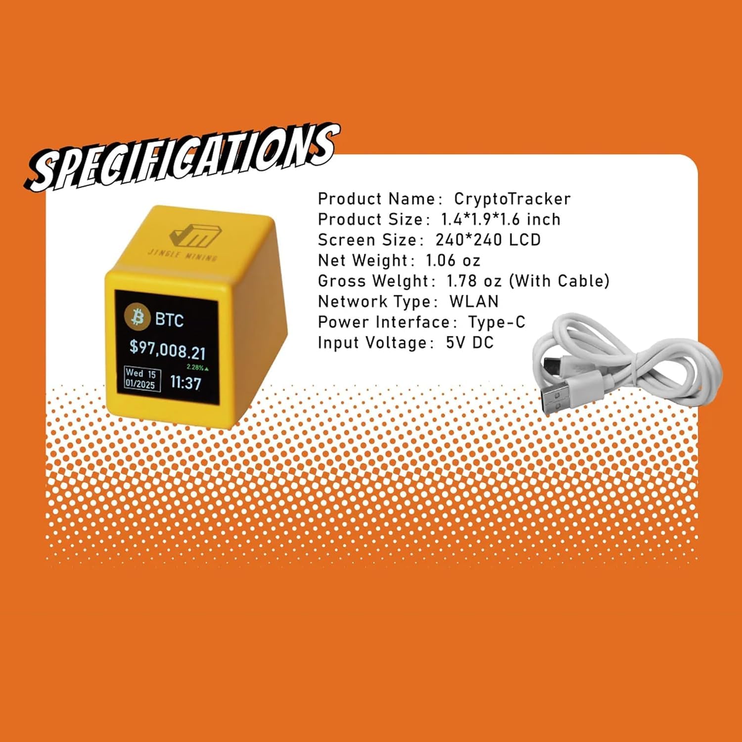 Amazon.com: ACAUTO New Bitcoin Stock Ticker, Jingle Mining Multifunctional  Digital Clock with Weather, Temperature, and Humidity Monitor. A Unique  Gift for Husband, Boyfriend, or Girlfriend : Home & Kitchen