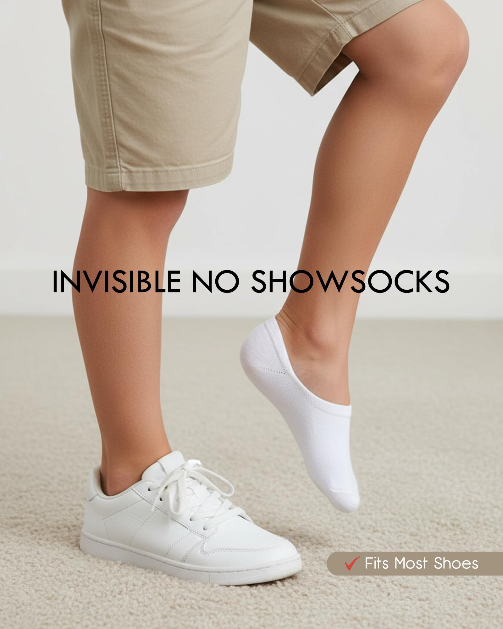 CHUNG Calcetines de algodón para niños pequeños y niñas, delgados, multicolor, color blanco, verano, paquete de 10 unidades de 2 a 12 años