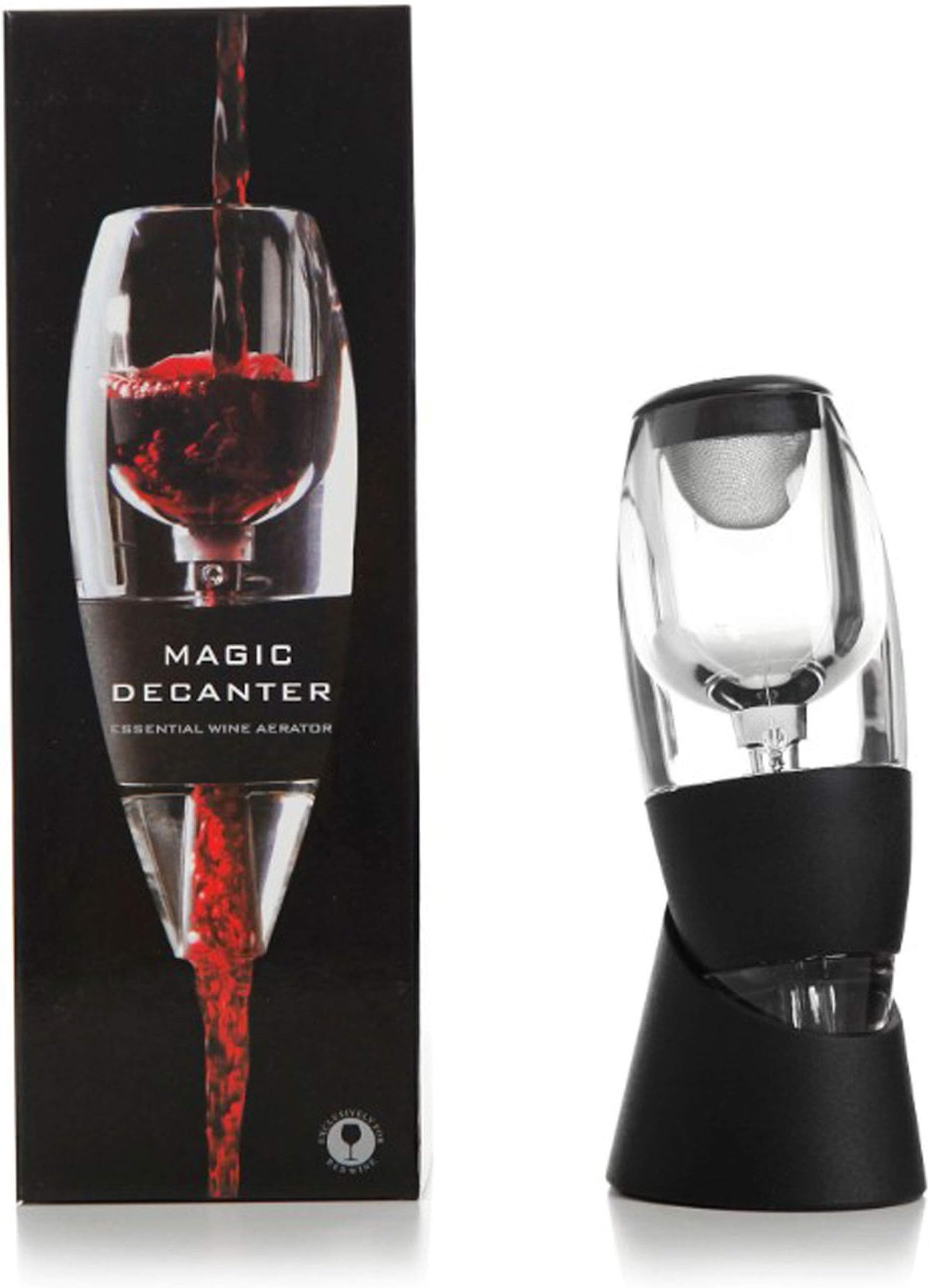 FOSFUN Wine Decanter Aerator Breather with Base Acrylic Wine Breather Wine Gift Set Magic