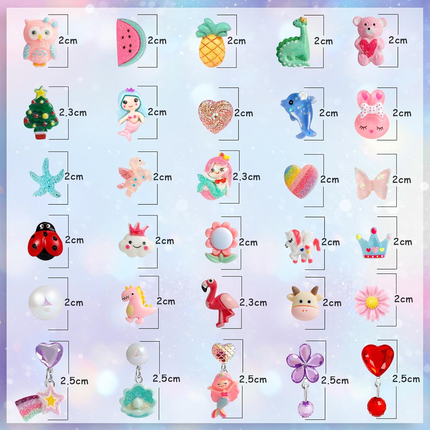 Clip On Earrings For Girls, 10/12/20/24/30/32 Pairs Hypoallergenic Kids Earrings, Cute And Great Gifts For Girls 4-12 - Image 5