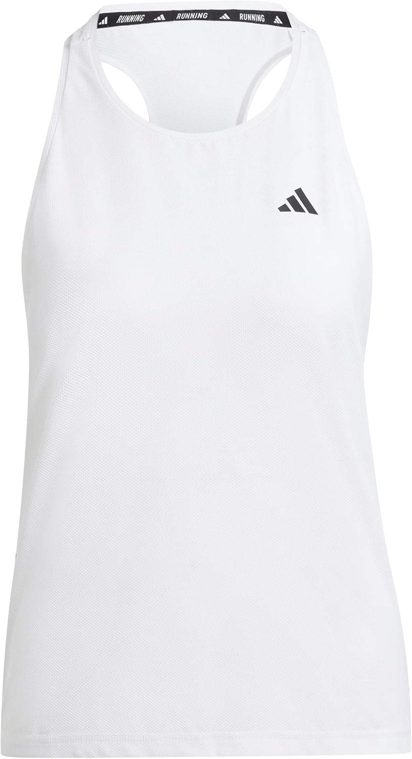 adidas Womens Own The Run Athletic Mesh Tank Top