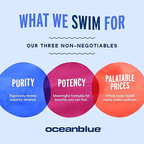 Miniatura 8 de Oceanblue Suplemento Omega 3 para mujeres  Aceite de pescado sin eructos 720 mg con vitamina D3  Apoyo inmunológico cardíaco, sabor a naranja