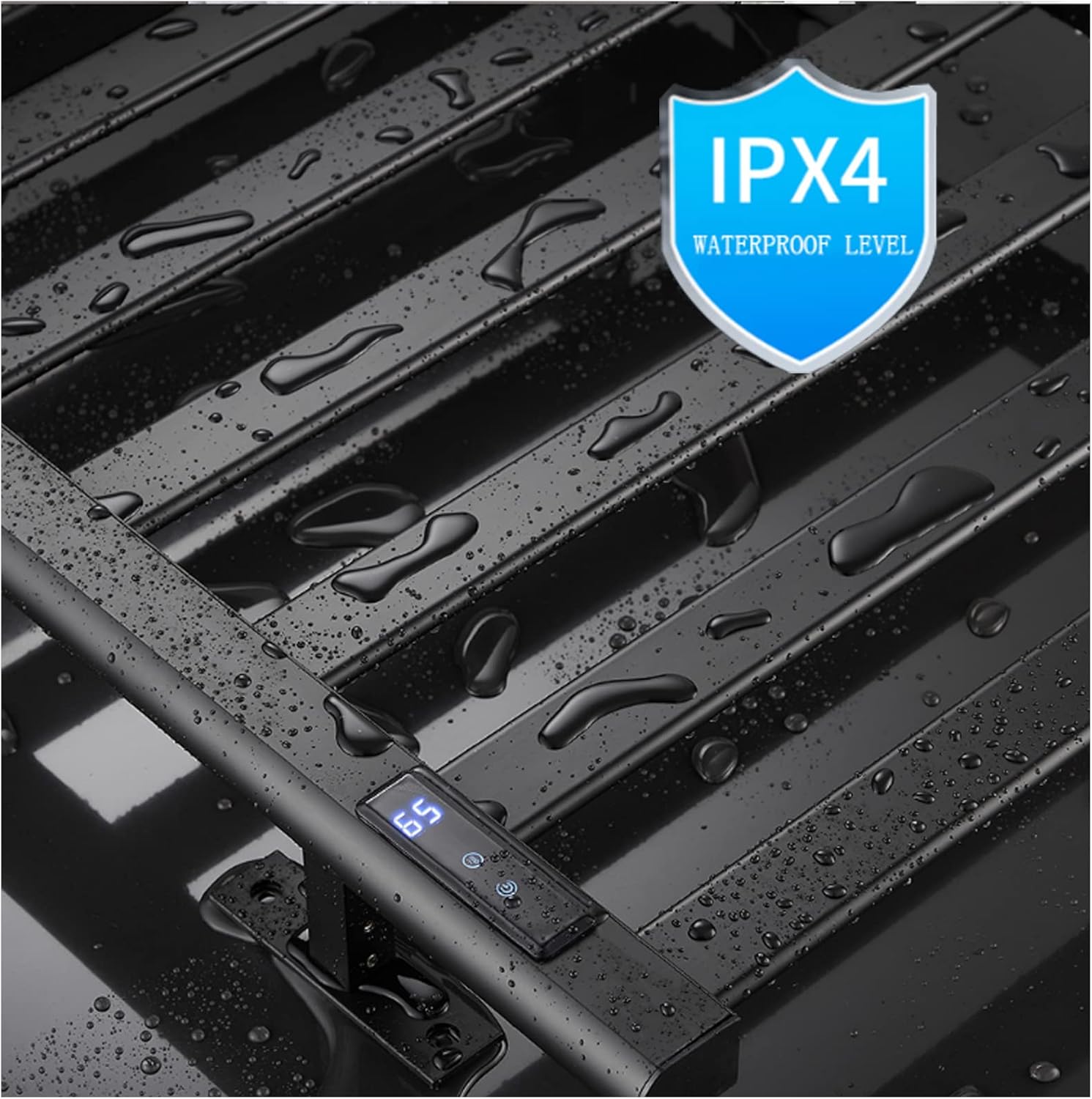 Wall-Mounted Electric Towel Rack with Timer & Temperature Control 6-Bar Heated Towel Warmer with Top Shelf - White Left Side Drying Rack for Bathrooms