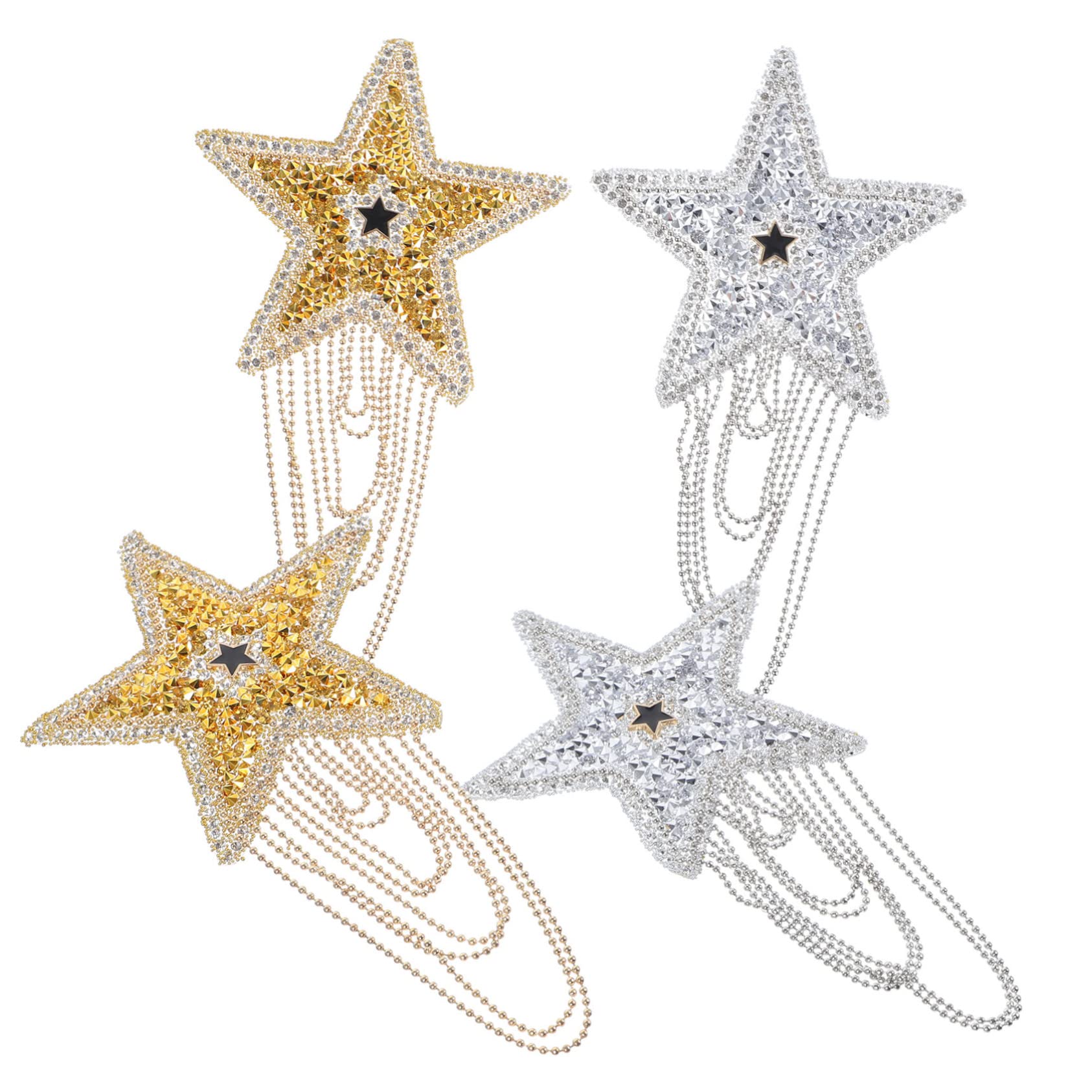 STOBOK 20piezas Parche Decorativo De Brillantes Para Ropa y Sombreros Pack Para y Reparaciones De Moda Apliques Resistentes y Elegantes