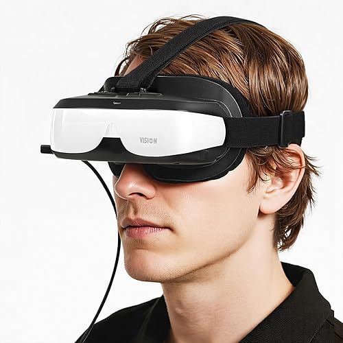 Bigeyes H3 Personal Mobile Movie Cinema,HDMI Input,Built in Battery,Not VR/AR,Connect to Various Multimedia Signal Source Devices.HDMI Glasses,Headset,Goggles,and Monitor(Bigeyes H3)
