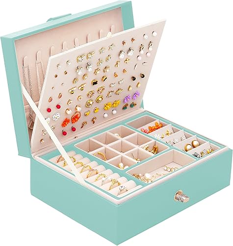 Boîte à bijoux pour boucles d'oreilles pour filles - Boîte à bijoux pour filles 