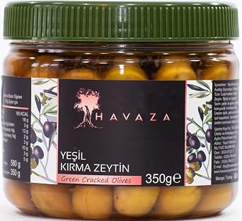 HAVAZA Ye il K rma Zeytin - 350 gr. 261-290 Kalibre