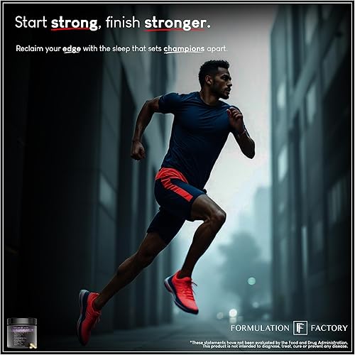 Miniatura 4 de Formulation Factory The Night Before - Suplemento para dormir 10 en 1 Midnight Maximizer, glicinato de magnesio, L-teanina y más, apoya la