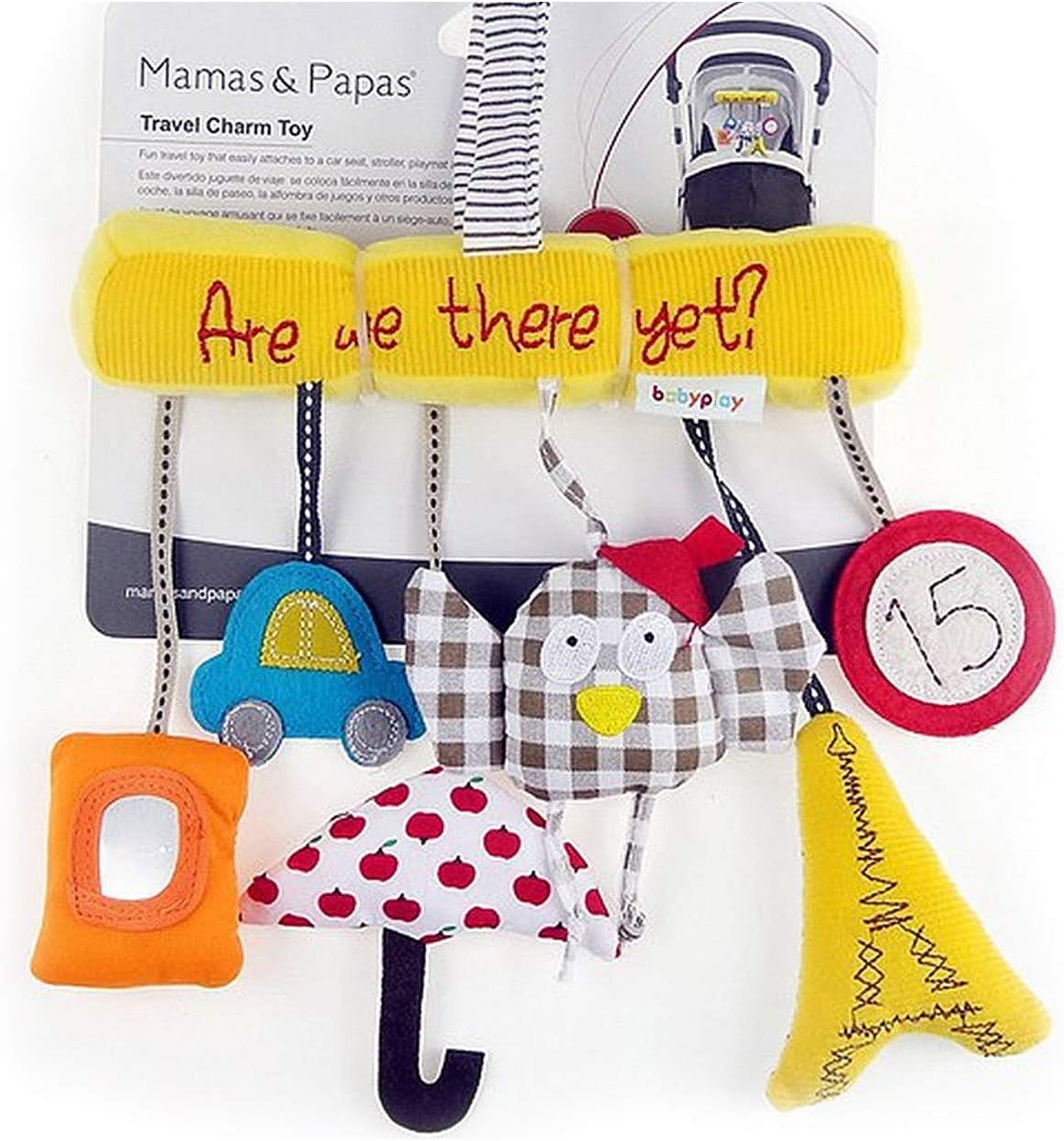 Baby Toys for 0 3 6 to 12 Months Newborn Hanging Soft Plush Spiral Activity Squeaky Animal Toy fits Infant bed Stroller Crib Car Seat with Teether for Boy Girl