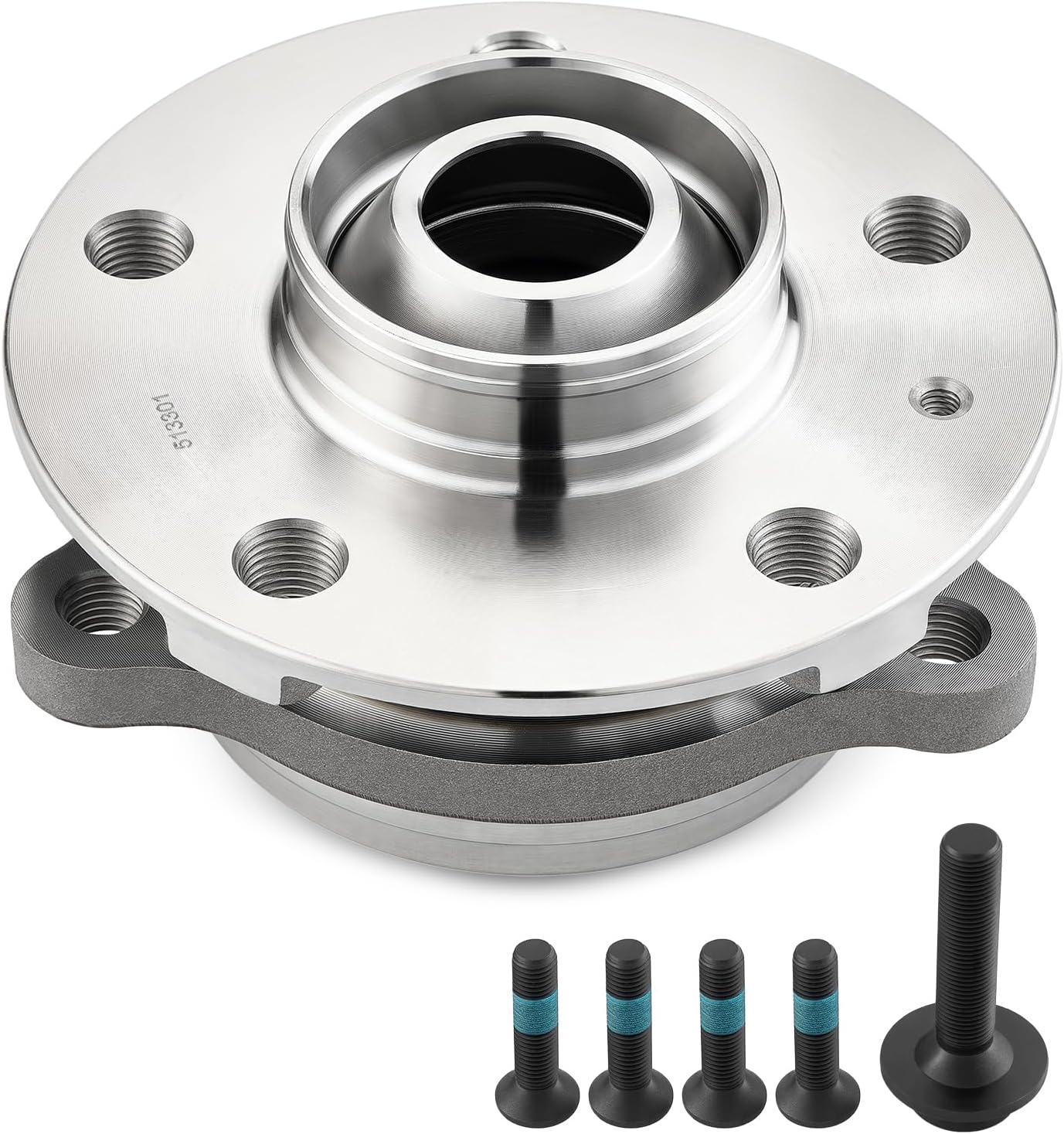 513301 Front Rear Wheel Bearing and Hub Assembly Compatible with Audi A4 A5 A6 A7 A8 Quattro allroad Q5 RS5 RS7 S4 S5 S6 S7 S8 SQ5, 5-Lug 1PCS