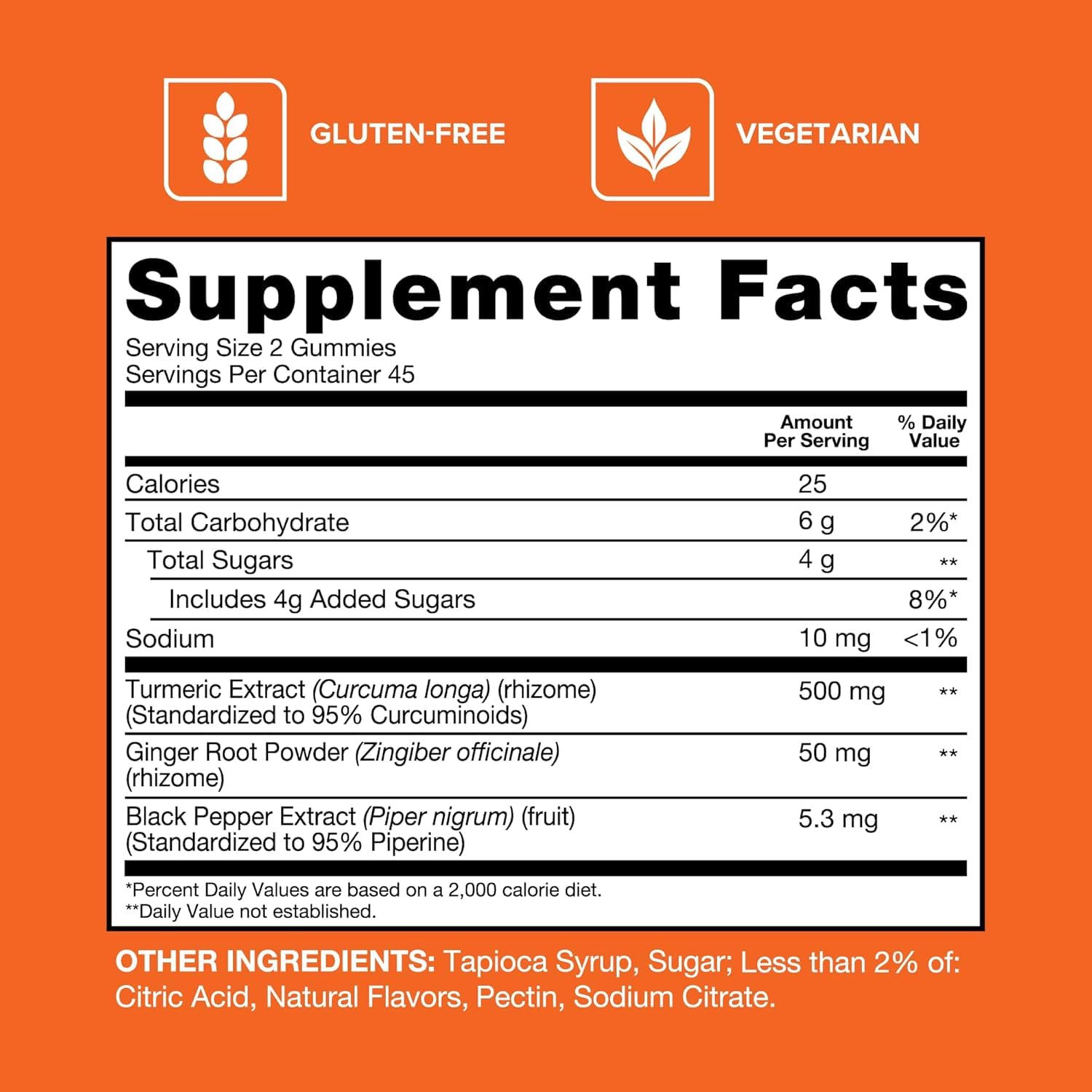 Qunol Turmeric + Black Pepper & Ginger Gummy 550mg Enhanced Absorption 90ct — Amazon image 6