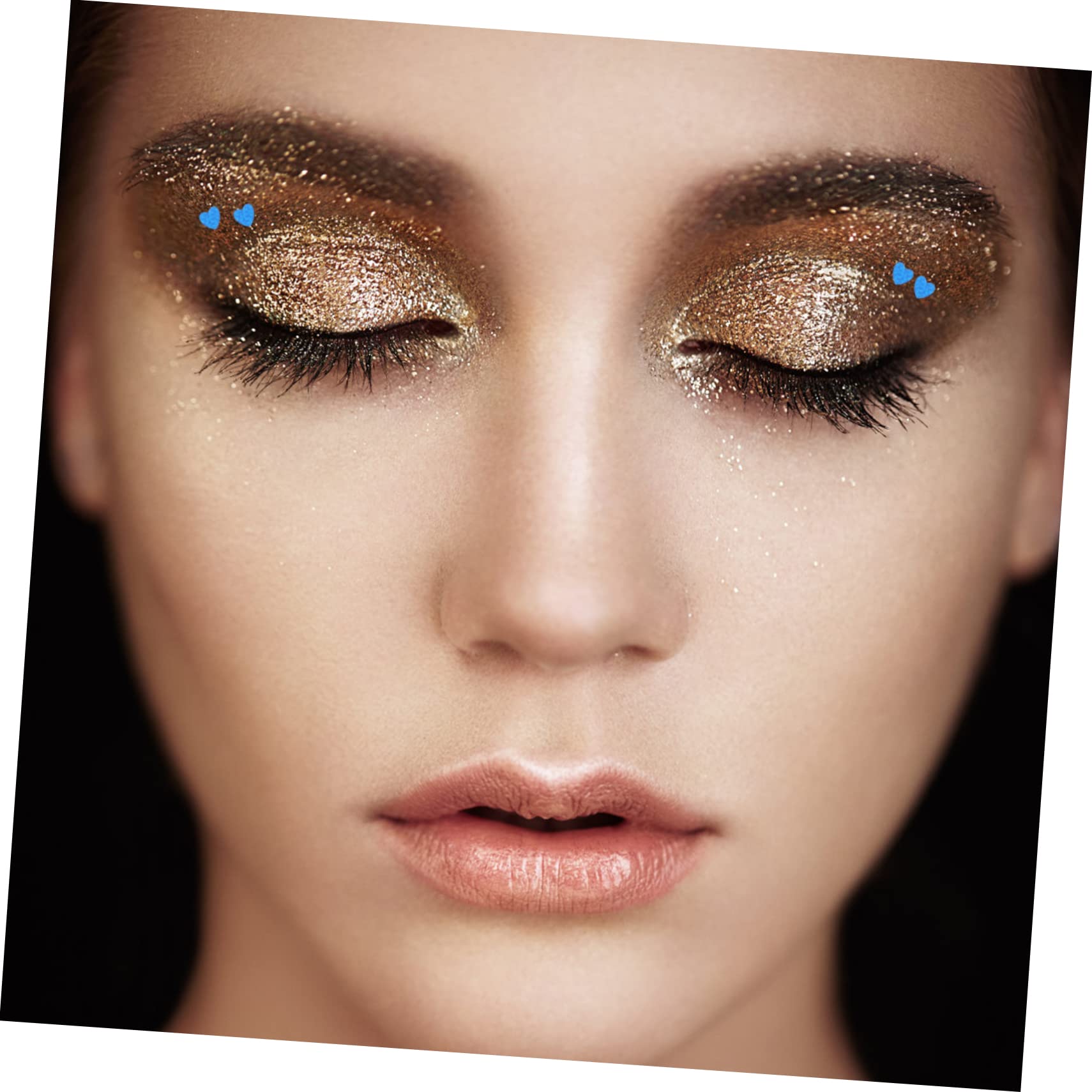 Didiseaon 5 Set Viso Glitterato Glitter Per Unghie A Cuore Adesivi Per Unghie Adesivi Per Smalto Strass Per L'artigianato Adesivi Per Nail Art Con Paillettes L'animale Domestico 12 Scatole*5