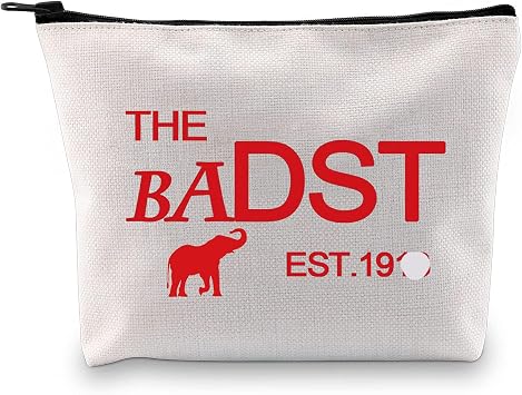 BLUPARK Delta Sigma Theta Sorority Makeup Bag DST Sorority Cosmetic Bag The BADST EST.1913 Gift Delta Women Girl the BADST EST.1913