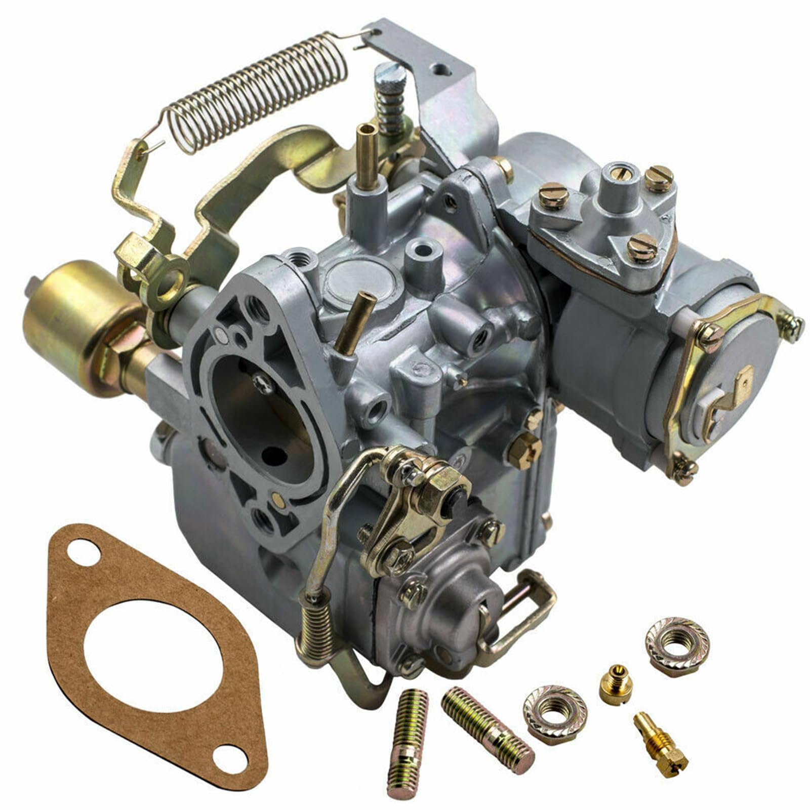 Carburatore elettrico 113129031K Carburatore Choke compatibile con VW Beetles 1971-1979 Dual Port 1600cc 12V Carburatore di ricambio 34 Pict-3 98-1289-B