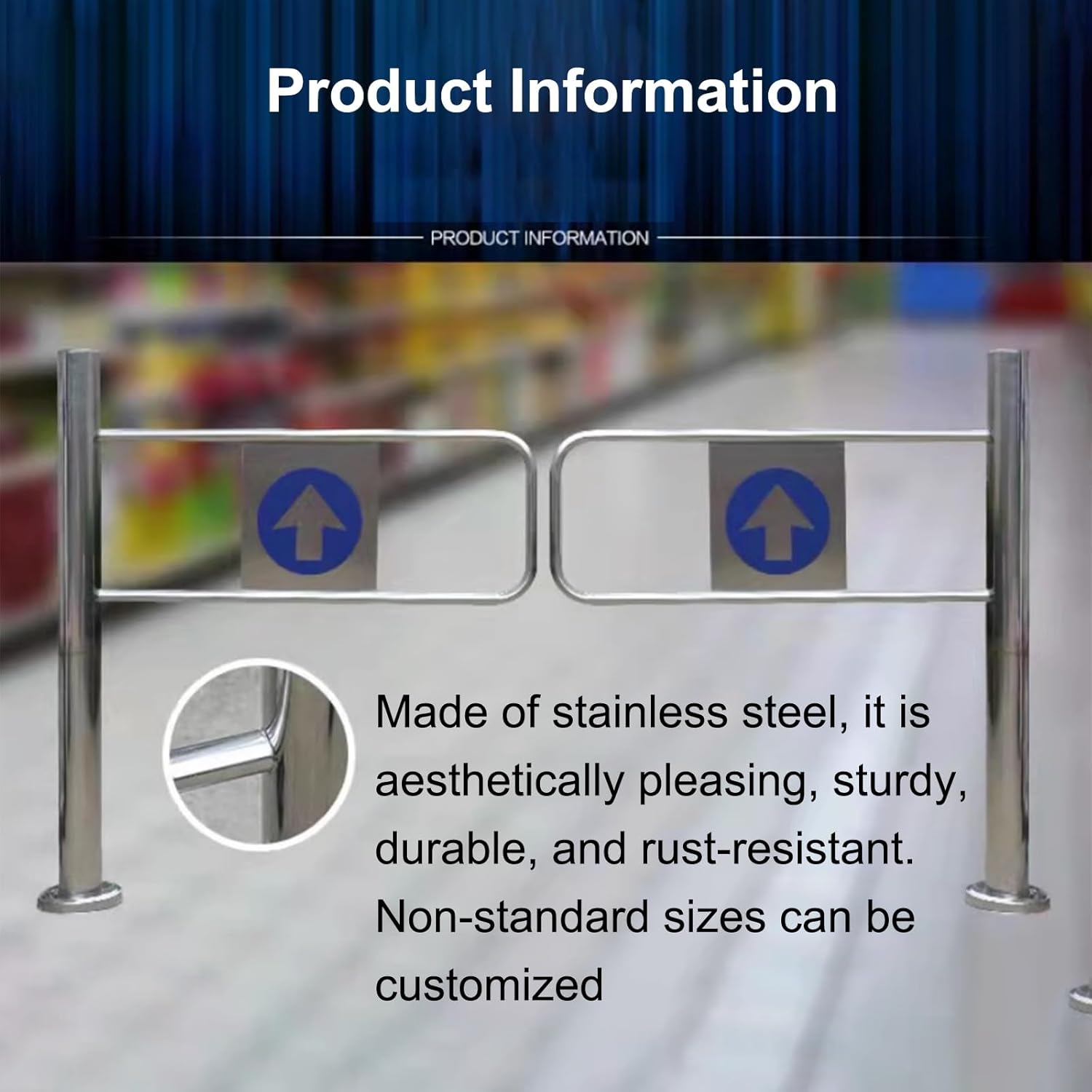 Automatic Rebound Swing Gate for Entrance, Safety Passage Gate, Ideal for Hallways, Child & Pet Proof, Easy to Install, Durable Design, Secure Closure