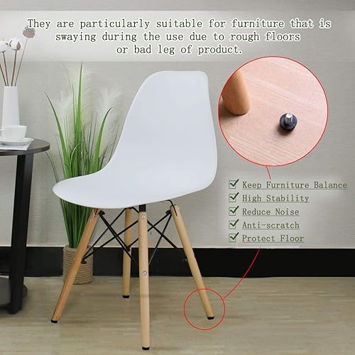 Miniatura 6 de uxcell M6 x 0.394 x 0.630 in pies niveladores ajustables protector de suelo para muebles de casa, gabinete, mesa, silla, patas, paquete de 10