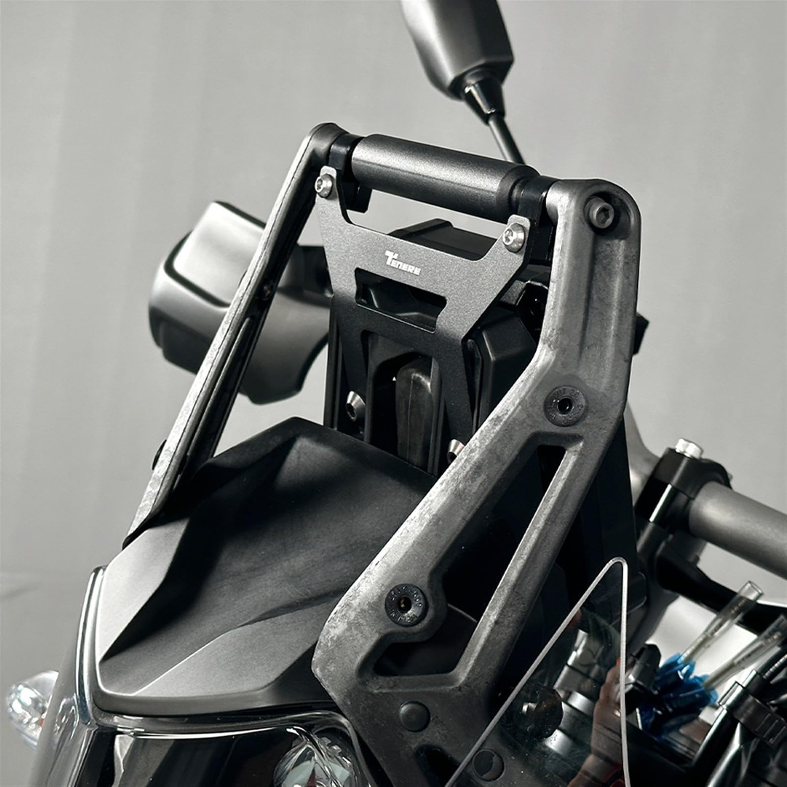 Staffa antivibrante for stabilizzatore moto staffa di navigazione GPS compatibile con Yamaha Tenere 700 T700 T7 XTZ700
