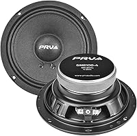 Vista 1 de PRV AUDIO 6.5 Inch Car Speakers 200 Watts 4 Ohm, 6MB100-4 Factory Replacement Car Door Speakers (Pair) Shallow Profile