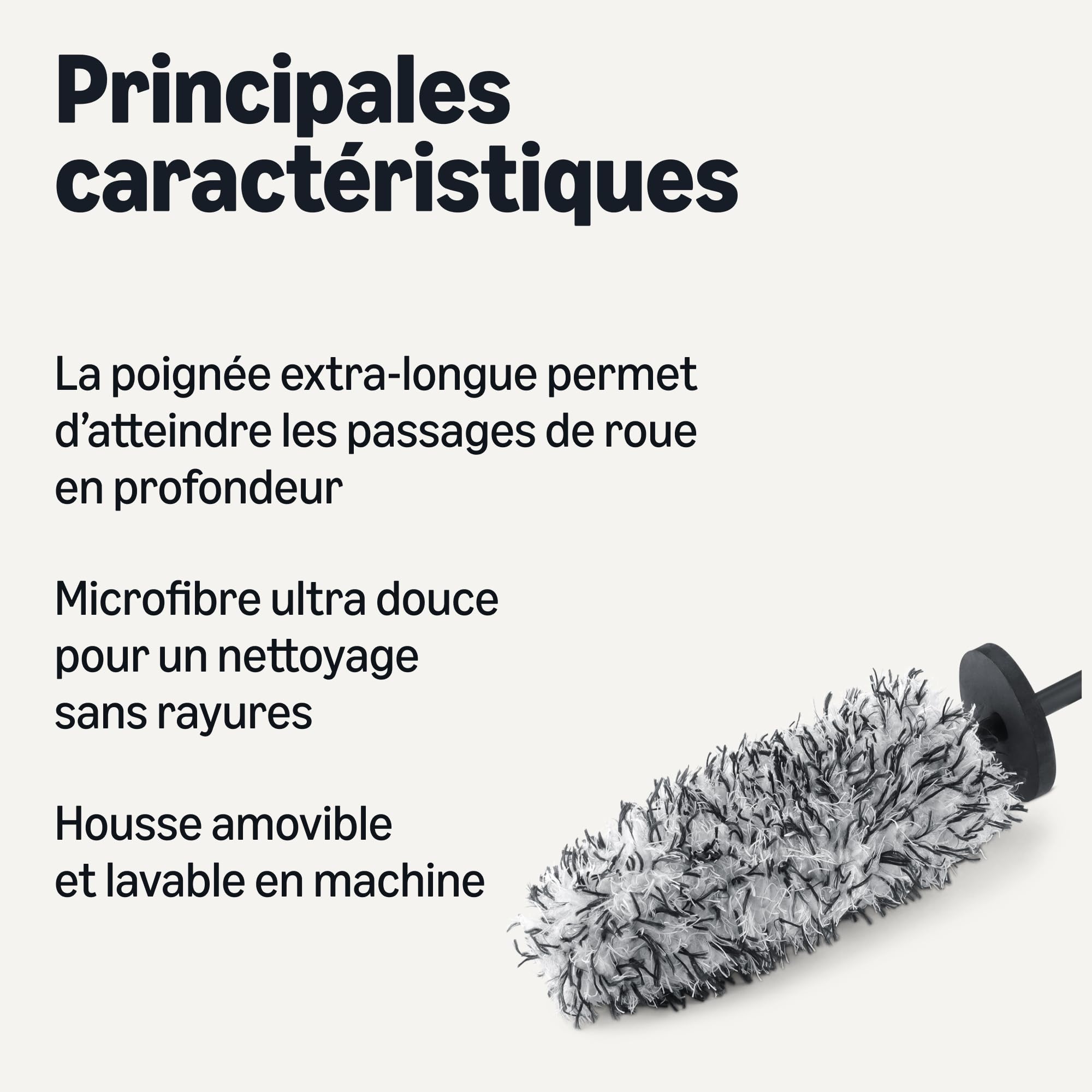 Image secondaire de Brosse de nettoyage en microfibre pour jantes - Amazon Basics