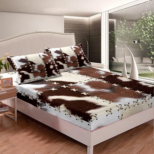 Miniatura 9 de Juego de sábanas de rayas geométricas para niños, juego de sábanas cuadradas abstractas con bolsillo profundo, sábana bajera ajustable para mujeres