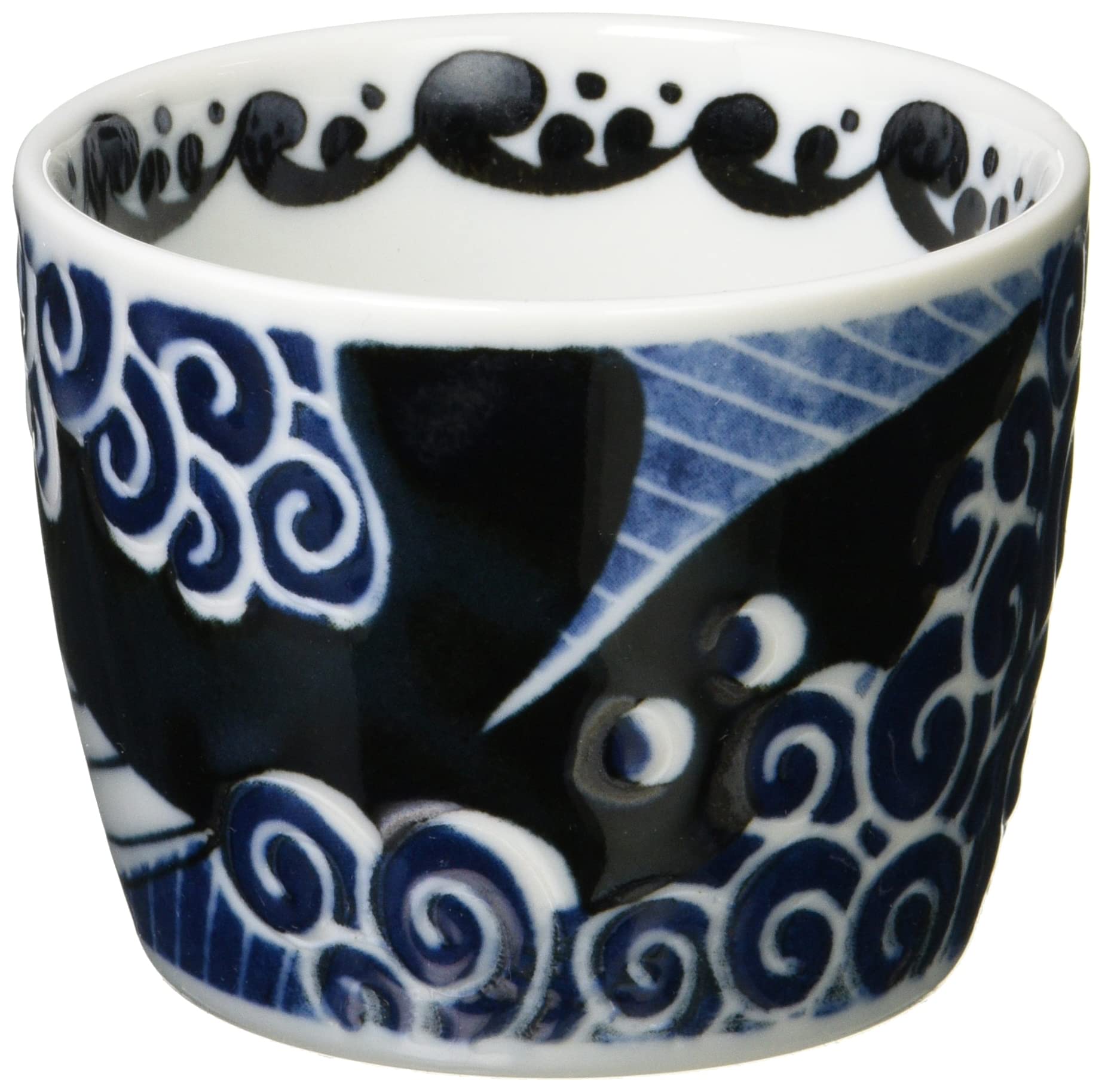 新品2点セット　美濃焼　白波クジラ そば猪口　くじら Amazon｜みのる陶器 美濃焼 白波くじら ソバチョク 2個セット 白｜飯碗
