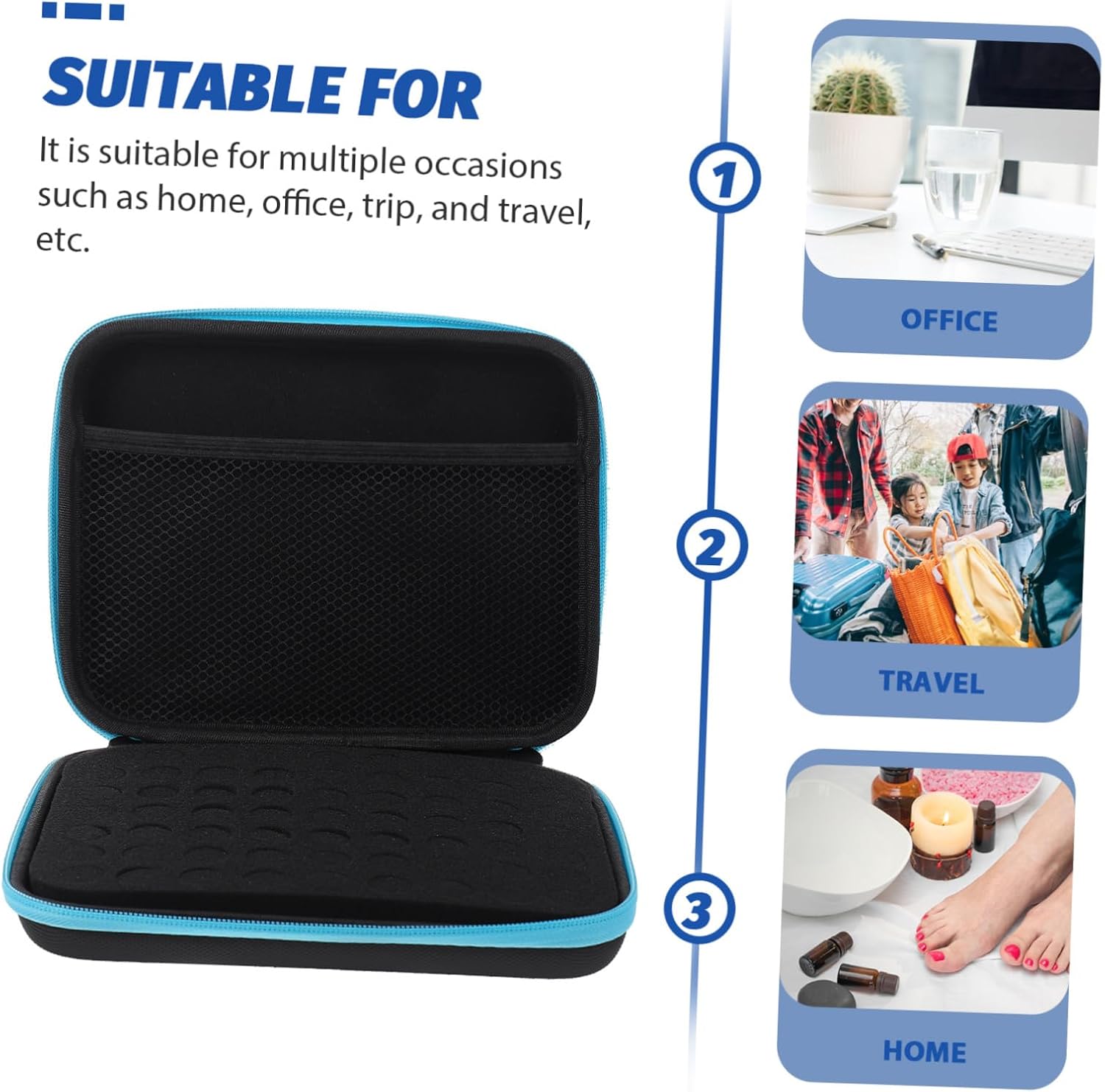 Organizer Case Portable Storage Bag Travel-friendly and Design for Bottles for Use