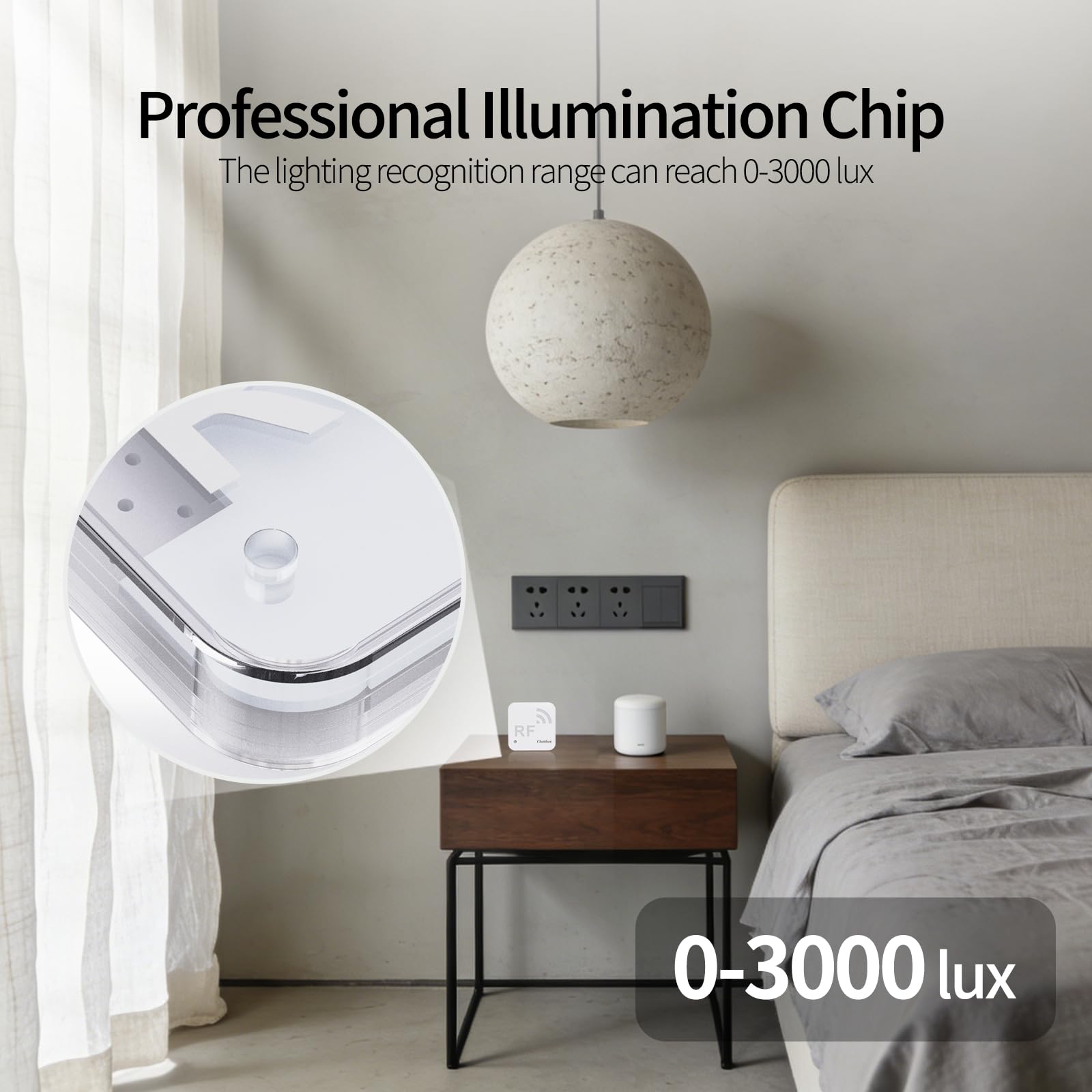 Télécommande Intelligente RF WiFi, Apprentissage de Programmation, Réglage d'Horloge, Adaptée aux Dispositifs RF tels que Rideaux Motorisés et Éclairage à Commande Distante Compatible Alexa