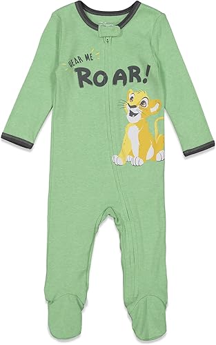 Miniatura 2 de Disney Baby 2 Pack Zip Up Sleep N' Plays Recién Nacido a Bebé Tallas (Recién Nacido - 24 Meses)