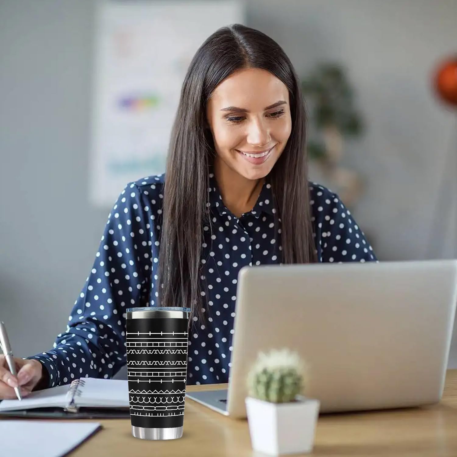 CHICKOR 20 oz Insulated Tumbler - Hidden Message Coffee Mug 20oz- Funny Work Coffee Cup for Adults - Sarcastic Gag Gift for White Elephant, Coworkers & Friends, Family - FtS Travel Mug