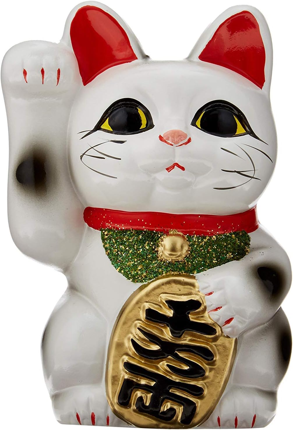 eonou Tokoname Ware Maneki Neko 5.1'' White Maneki Neko Right Hand
