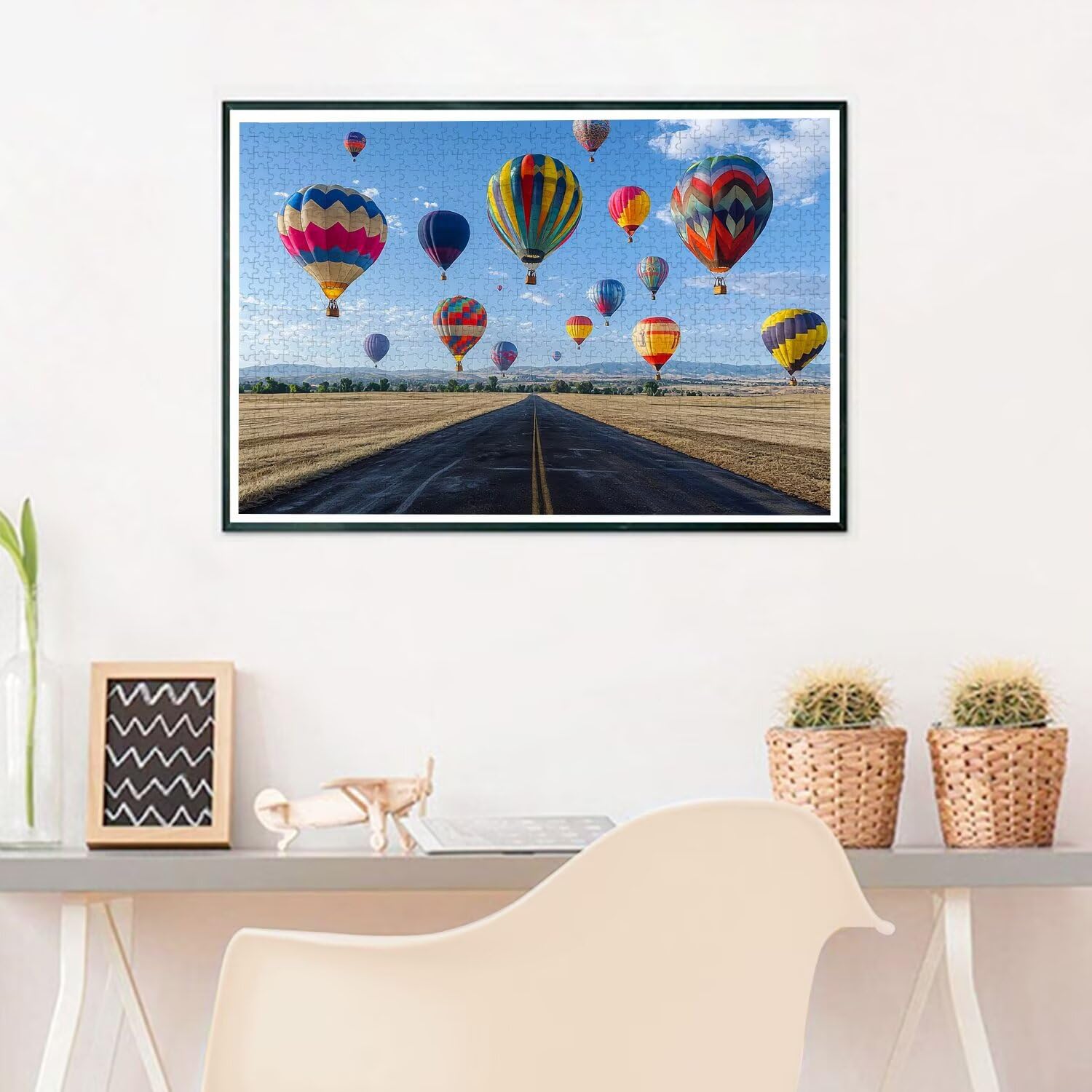 Puzzle 3000 Teile, Heißluftballon Puzzle 3000 Teile Erwachsene, Holzpuzzle Erwachsene, EIN Herausforderndes Rätsel, Puzzlespiele für Die Ganze Familie, Holzpuzzle für Deko Wohnzimmer, Geschenke, A-58