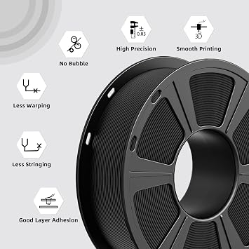 Geeetech Matte PLA Filament 1.75mm White, 1kg Spool (2.2 lbs) 3D Printer Filament, Dimensional Accuracy +/- 0.02 mm, Fit Most FDM Printers