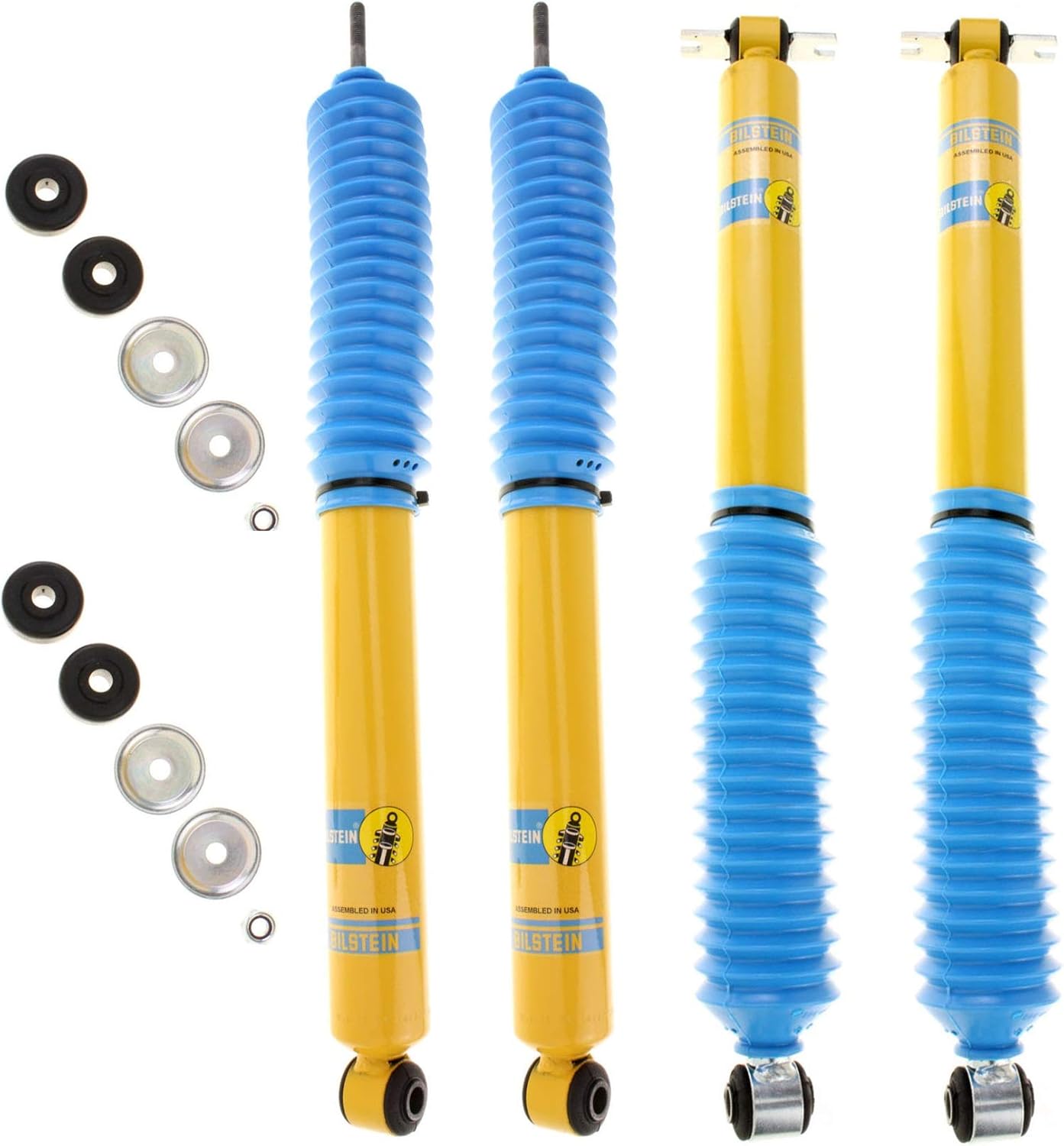 Bilstein B6 4600 Front and Rear Shock Absorbers Kit For Jeep Wrangler JK