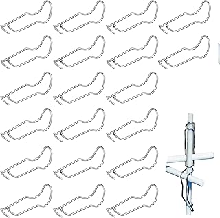 20PCS Connecting Buckles for Bamboo Trellis Reusable Garden Connectors and Support Clips for Plant Stakes Climbing Plants Tomato Cucumber Vegetable Supports Outdoor Netting 7/16 Inch 11mm