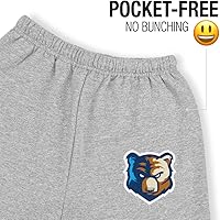 Vista 3 de LOGOVISION Bob Jones University Primary Logo Mens Jogger Sweatpants, Athletic Heather, Small