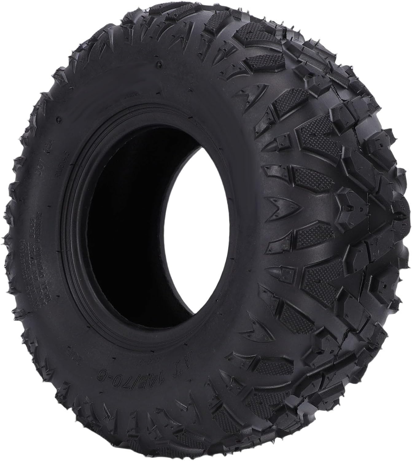 145/70-6 Tubeless Tire Multifunctional Rubber Tread Pattern Cart Tire for ATV UTV Go Kart Mini Bike